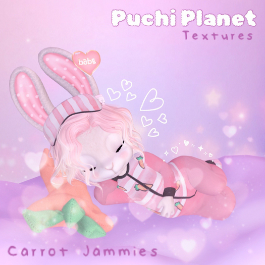 Puchi Planet Textures -- Carrot PJs