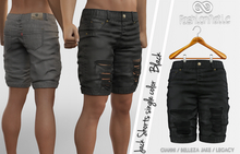 Jack Male Shorts Black - Signature Gianni, Belleza Jake , Legacy - FashionNatic