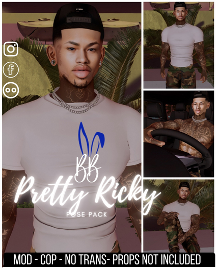 Bad Bunny - Pretty Ricky   Pose Pack