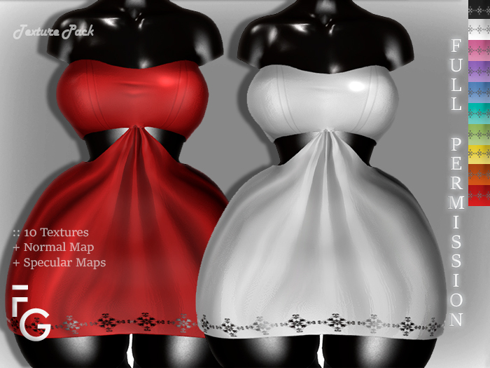 .Fragile. PACK I - 10 Textures Full Perm for SHINE DRESS SKIBDA