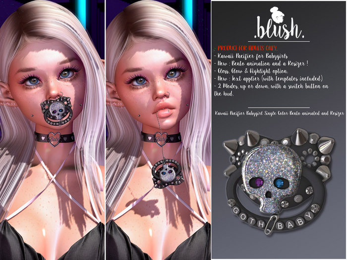 BLUSH - Pacifier BBG Kawaii - Goth Baby