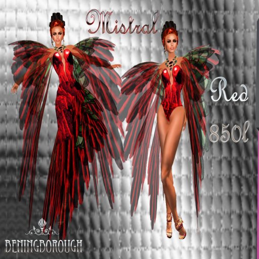 HOUSE OF BENINGBOROUGH -  Mistral Red/green