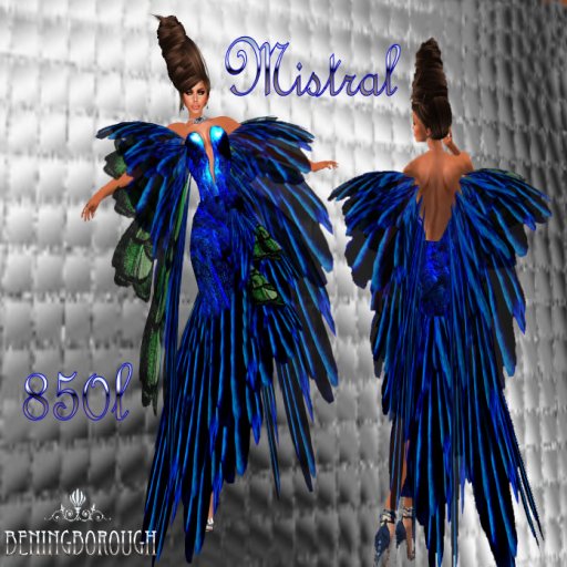 HOUSE OF BENINGBOROUGH -  Mistral Blue/green