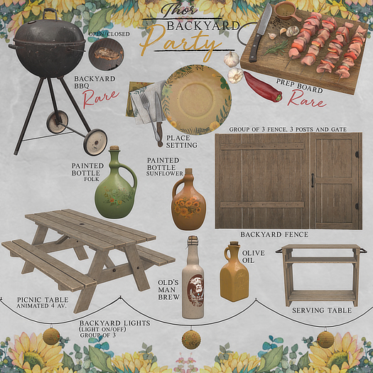 ..::THOR::.. Backyard Party - Painted Bottle Sunflower