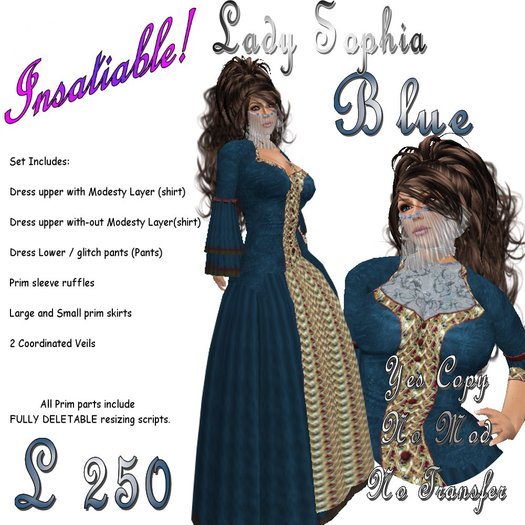 Insatiable! Lady Sophia - Blue (Boxed)