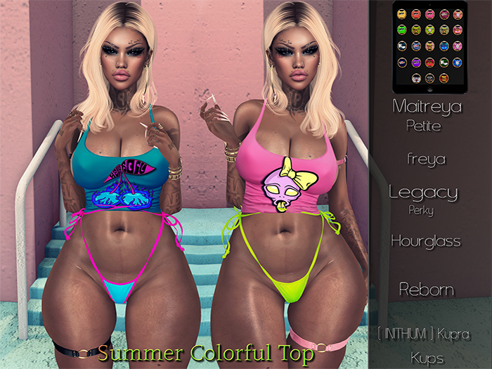 [TOXIC BISH] Summer Colorful Top @ HUD