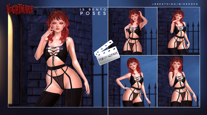 PHOTOSHOOT: Nightmare - Bento Pose Pack