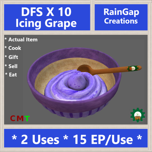 DFS ICING GRAPE X 10 ACTUAL ITEM