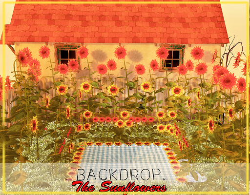.::Crystal ::. Sunflowers // Backdrop