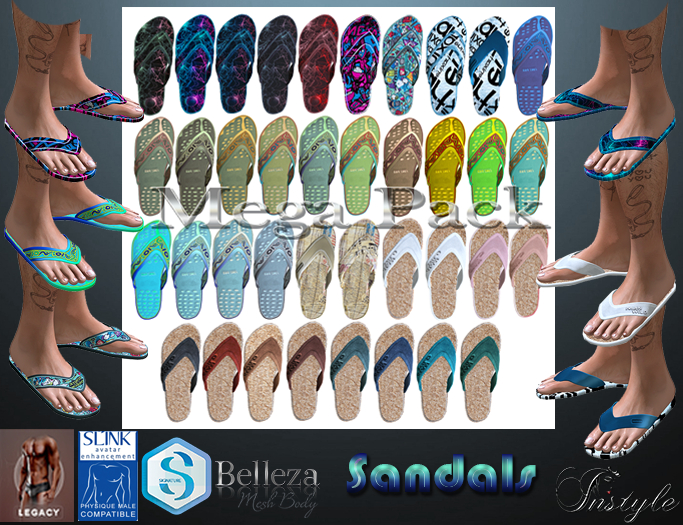 PROMO50%-InStyle-Flip-Flops Sandals-MEGA PAC-Signature,Legacy,Belleza,Slink