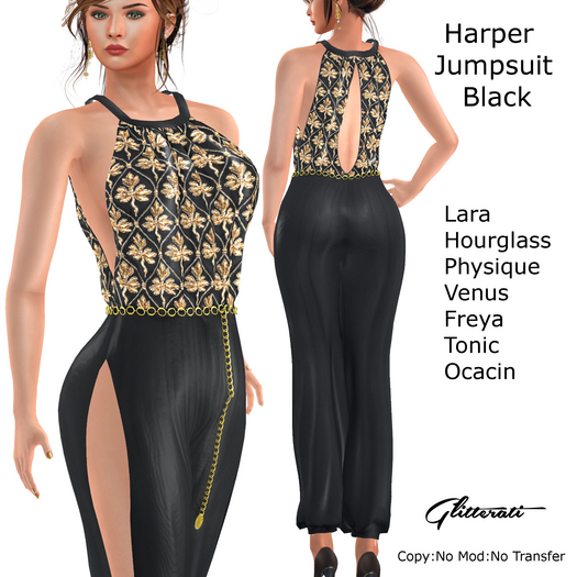 ! Glitterati - Harper Jumpsuit - Black