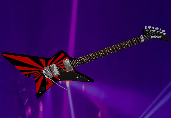 Wash Guitar Red Sun (Box)