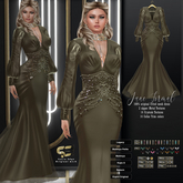 Son!a-Edge June Formal Mesh Dress / Gown Gold