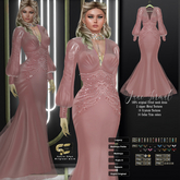 Son!a-Edge June Formal Mesh Dress / Gown Peach