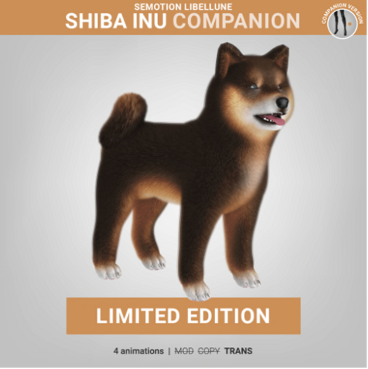 SEmotion Libellune Shiba Inu Companion LIMITED