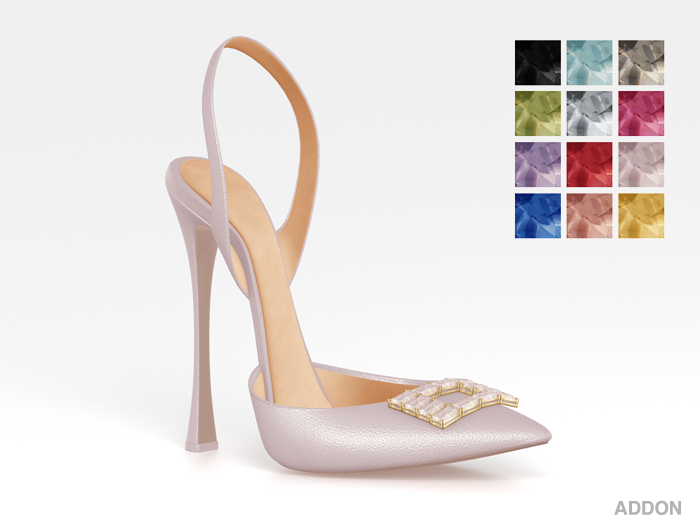 Salvadori - Leather 'Miuccia' Slingback Pumps (ADDON)