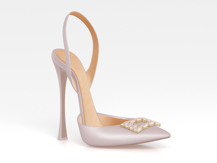 Salvadori - Leather 'Miuccia' Slingback Pumps