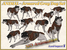 ANIMAL - Armored Gray Dog Set (1 LI) (Full perm)