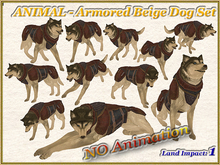 ANIMAL - Armored Beige Dog Set (1 LI) (Full perm)