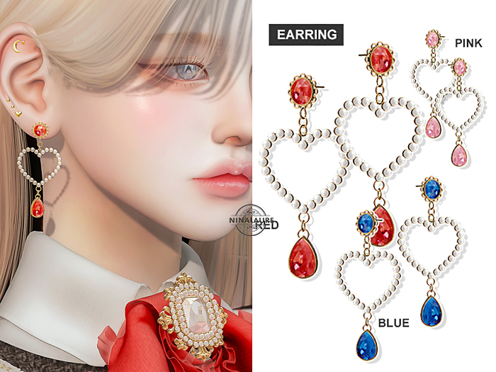 Cheezu | Fancy day | Heart Earrings | Pink