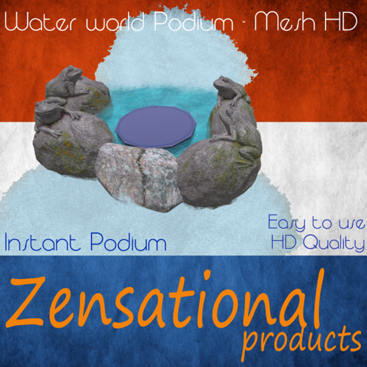 Water world Podium (Mesh)