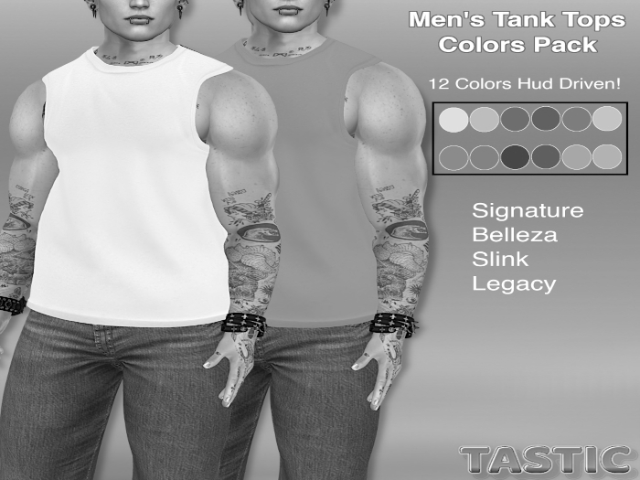Tastic-Men's Tank Tops Colors Pack Demo