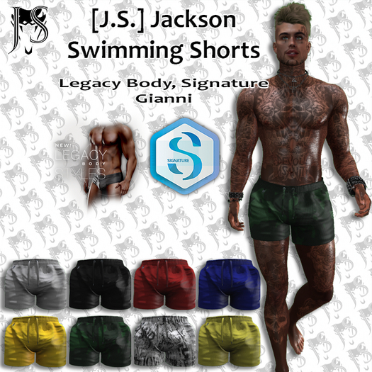 [J.S.] Jackson Swimming Shorts\Red