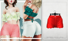 [Aleutia] Mina Shorts -  Red