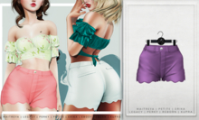 [Aleutia] Mina Shorts -  Violet