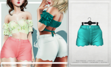 [Aleutia] Mina Shorts -  Teal