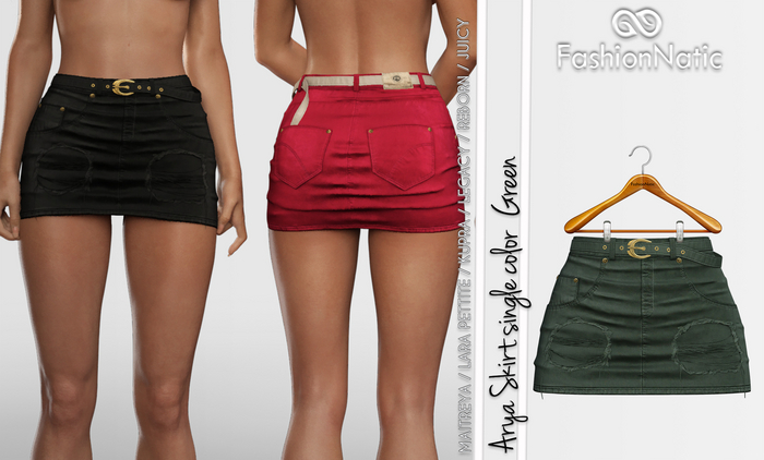 Arya Skirt Green - Maitreya Lara, Lara Petite, Kupra Original, Legacy, Reborn, Juicy - FashionNatic