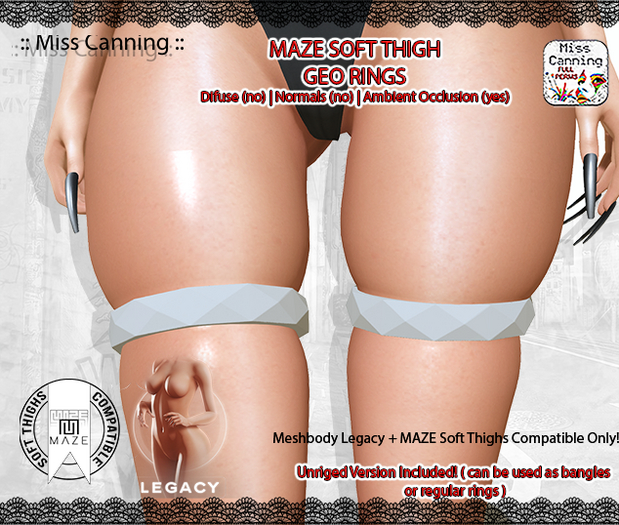 * :: Miss Canning :: [ MAZE THIGHS GEO RINGS ] FULL PERM