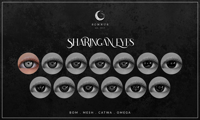 SOMNUS . SHARINGAN EYES . Basic Eye (Grey)