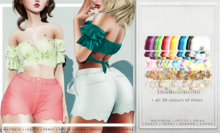 [Aleutia] Mina Top, Shorts, & Mary Jane Heels - MEGAPACK