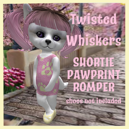 *TW* SHORTIE PAWPRINT ROMPER (ADD)