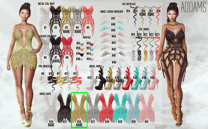 Addams // Abbe Angel Body // Freya - N*26 - RARE