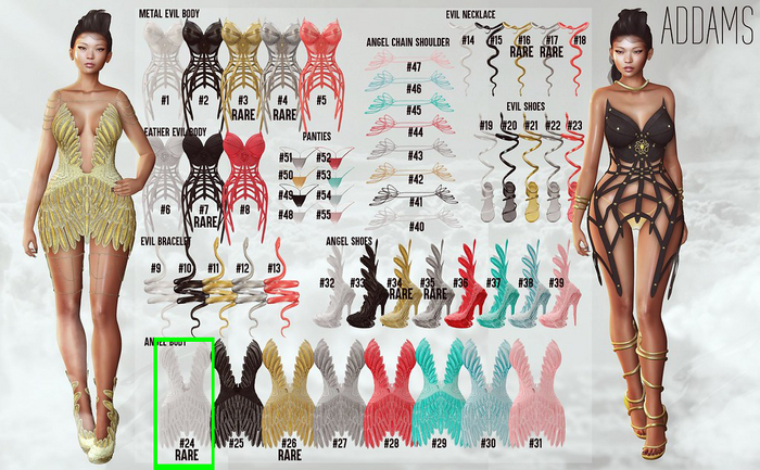 Addams // Abbe Angel Body // Freya - N*24 - RARE