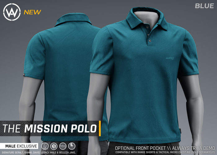WAZ - Mission Polo (Blue)