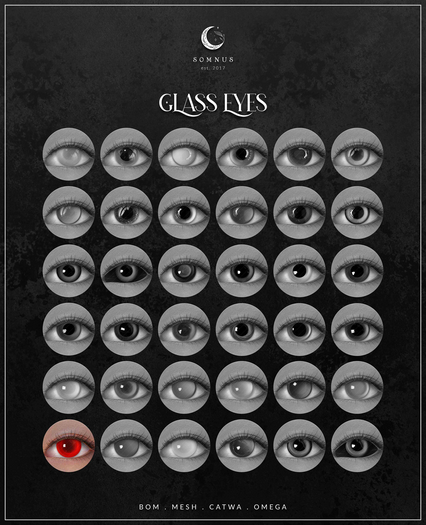 SOMNUS . Glass Eyes . Eyes 31