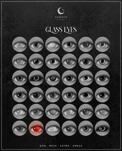 SOMNUS . Glass Eyes . Eyes 32
