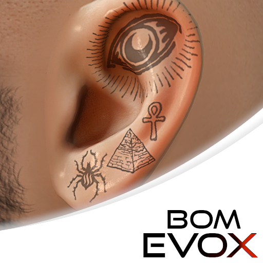 evoX // ear tattoos #3