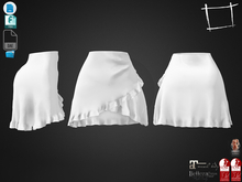 Dae Obj FBX For Ruffled Bottom Mini Wrap Skirt Maitreya Slink Belleza Isis Freya Legacy
