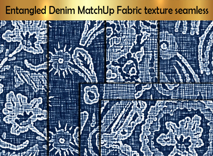 Entangled Denim MatchUp Fabric texture seamless A
