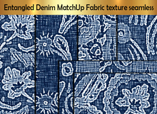 Entangled Denim MatchUp Fabric texture seamless A