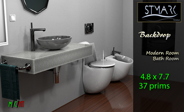 Backdrop -Modern Room - Bath Room - STMARK
