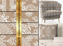 Shabby Chic Daydreams Linen MatchUp Fabric texture seamless B