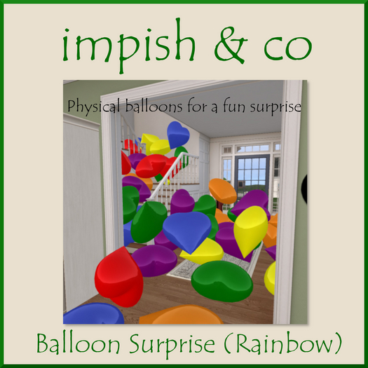 impish & co Balloon Surprise BOX (Rainbow)