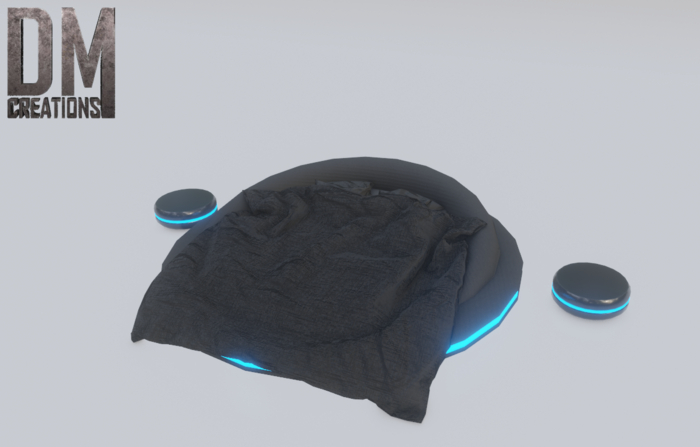 Black circular bed Full Perm Mesh