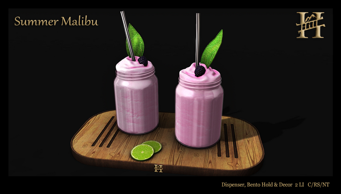 Chef Hill. Summer Malibu Frozen Drink Berry