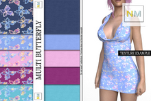 Multi Butterfly Matching Fabrics 10 Seamless Textures NM
